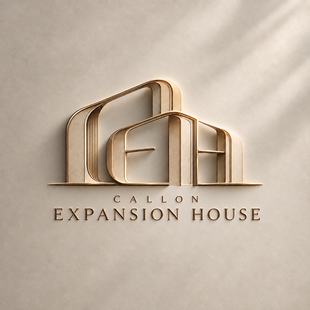 Callon Expansion House gold architectural CEH monogram
